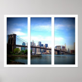 New York - Brooklyn Bridge Poster (Vorne)