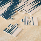 New York Brooklyn Bridge Skyline Bold Retro Travel Puzzle (Seite)