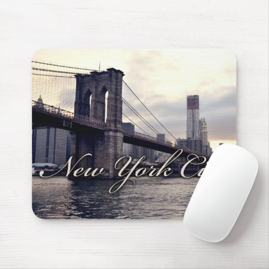 New York Brooklyn Bridge Sunset Mousepad (Mit Mouse)