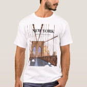 New York Brooklyn Bridge T-Shirt (Vorderseite)