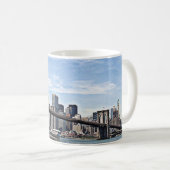 New York - Brooklyn-Brücke Kaffeetasse (VorderseiteRechts)