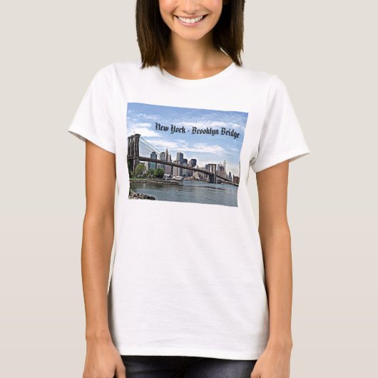 New York - Brooklyn-Brücke T-Shirt (Vorderseite)
