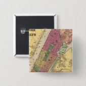 New York, Brooklyn Button (Vorne & Hinten)