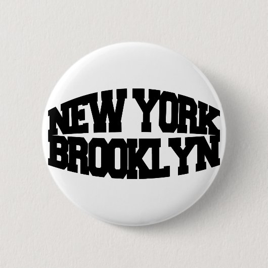 New York Brooklyn Button (Vorderseite)