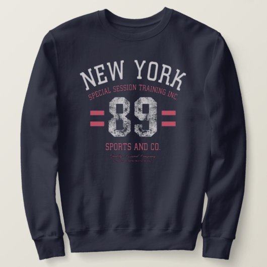 New York Brooklyn college athletic sport varsity Sweatshirt (Design vorne)