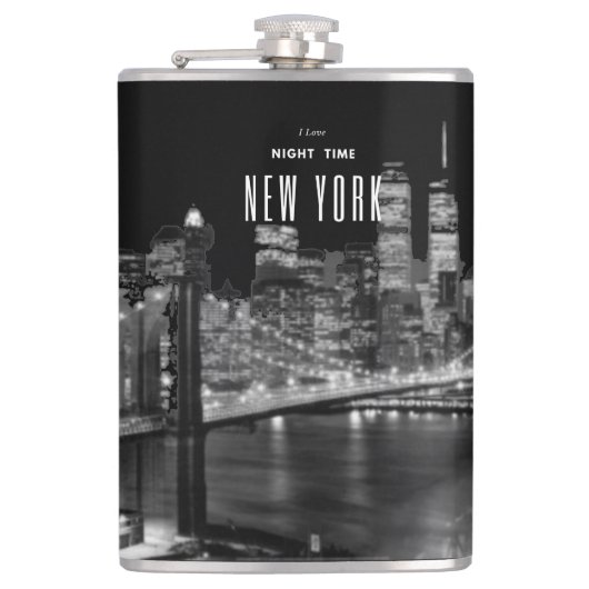 New York Brooklyn Flask Flachmann (Vorderseite)