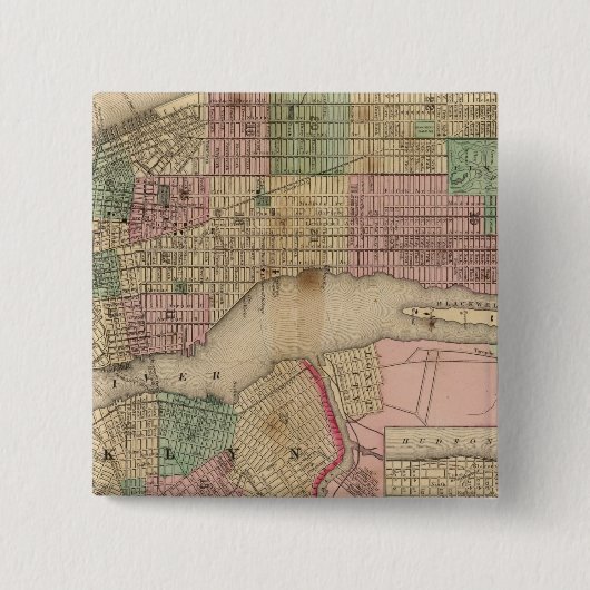 New York, Brooklyn Map von Mitchell Button (Vorderseite)