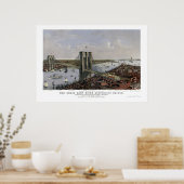 New York & Brooklyn, NY Panoramic Map - 1885 Poster (Küche)
