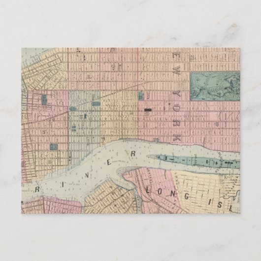 New York, Brooklyn Postkarte (Vorderseite)