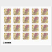 New York, Brooklyn Quadratischer Aufkleber (Blatt)