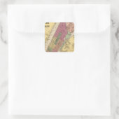 New York, Brooklyn Quadratischer Aufkleber (Tasche)