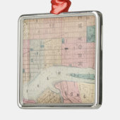 New York, Brooklyn Silbernes Ornament (Links)