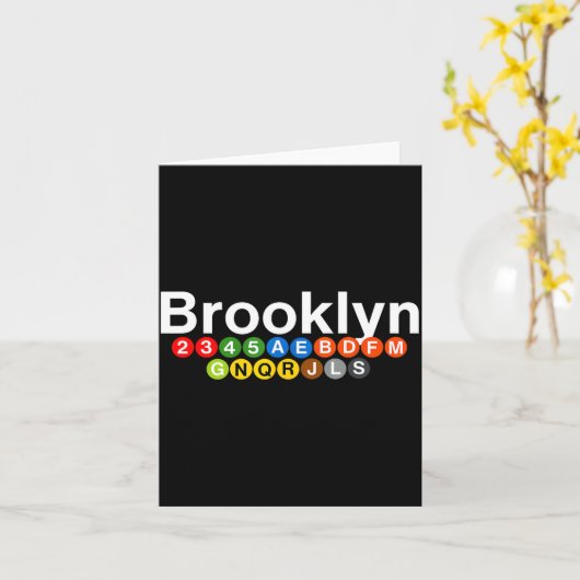 New York Brooklyn Subway Station Signs, Train Sign Karte (Gelbe Blume)