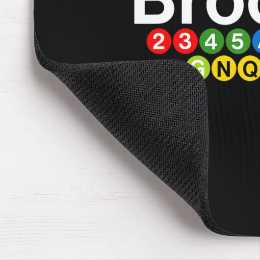New York Brooklyn Subway Station Signs, Train Sign Mousepad (Ecke)