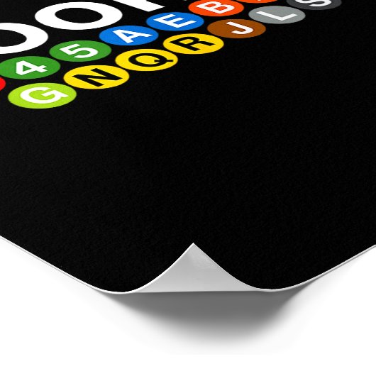 New York Brooklyn Subway Station Signs, Train Sign Poster (Ecke)