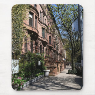 New York Brownstones Upper West Side Gebäude NYC Mousepad