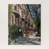 New York Brownstones Upper West Side Gebäude NYC Puzzle (Vertikal)