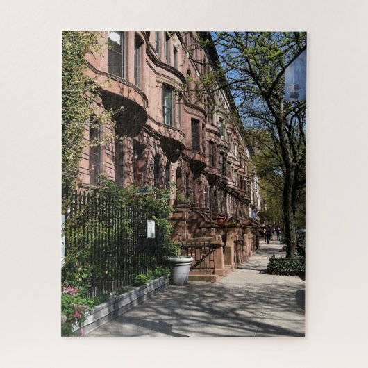 New York Brownstones Upper West Side Gebäude NYC Puzzle (Vertikal)