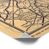 New York, Buffalo, Boston Poster (Ecke)