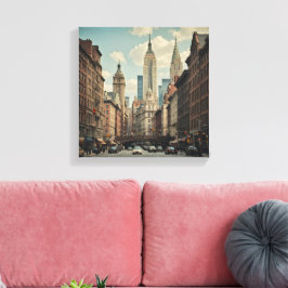 New York Bustling City Leinwanddruck