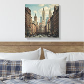 New York Bustling City Leinwanddruck (Insitu (Schlafzimmer))