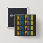 New York Button (Vorne & Hinten)