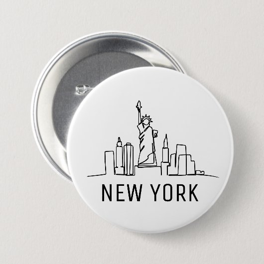 New York Button (Vorne & Hinten)