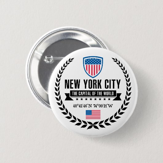 New York Button (Vorne & Hinten)