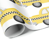 New York Cab Geschenkpapier (Rolleneckpunkt)