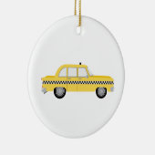 New York Cab Keramik Ornament (Rechts)