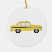 New York Cab Keramik Ornament (Vorne)