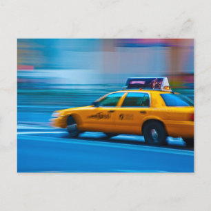 New York Cab Postkarte