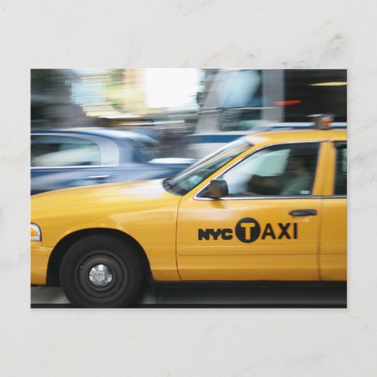New York Cab Postkarte (Vorderseite)