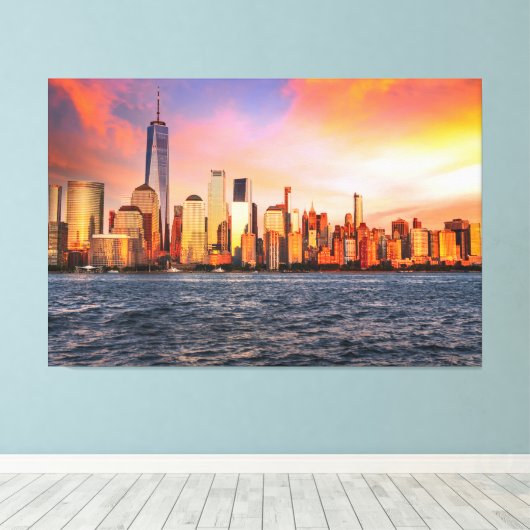 New York Canvas Print Leinwanddruck (Insitu (Holzboden))