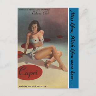 New York, Capri Cabana Club, Nachtclub Postkarte