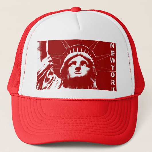 New York Caps Hats New York Souvenir Liberty Gesch Truckerkappe (Vorderseite)