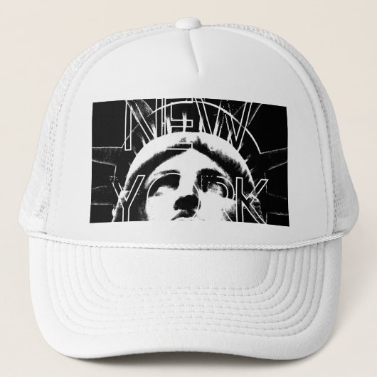 New York Caps Hats New York Souvenir Liberty Gesch Truckerkappe (Vorderseite)
