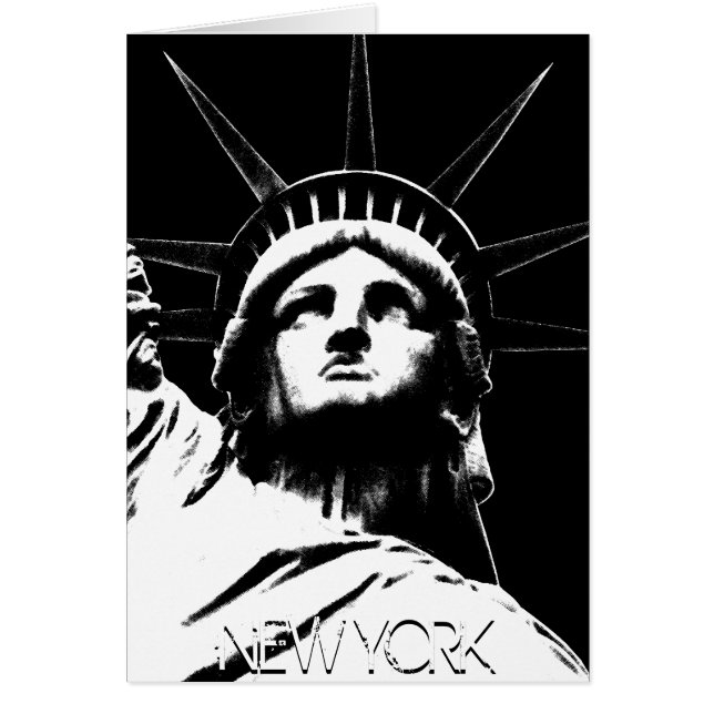 New York Card New York Souvenir Card Personalize (Vorne)