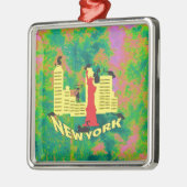 NEW YORK Cat Ornament Aus Metall (Links)