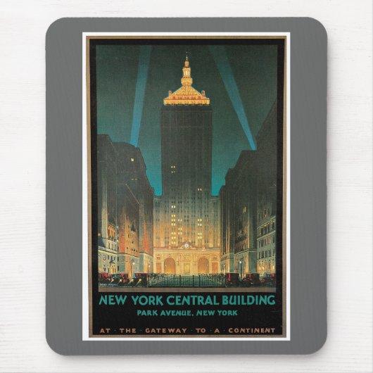 New York Central Gebäude 1930 Mousepad (Vorne)
