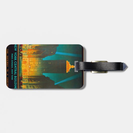 New York Central Gebäude Gepäckanhänger (Rückseite horizontal)