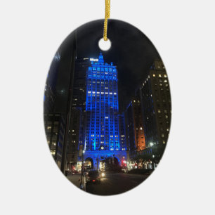 New York Central Gebäude NYC Park Avenue Night Keramikornament