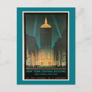 New York Central Gebäude Postkarte