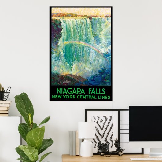 New York Central Line - Fall Niagara Poster (Heimbüro)