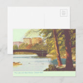 New York, Central Park Lake Postkarte (Vorne/Hinten)