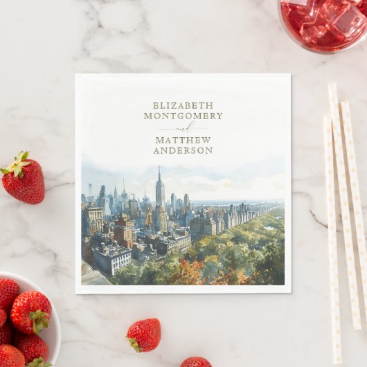 New York Central Park Serviette (Beispiel)