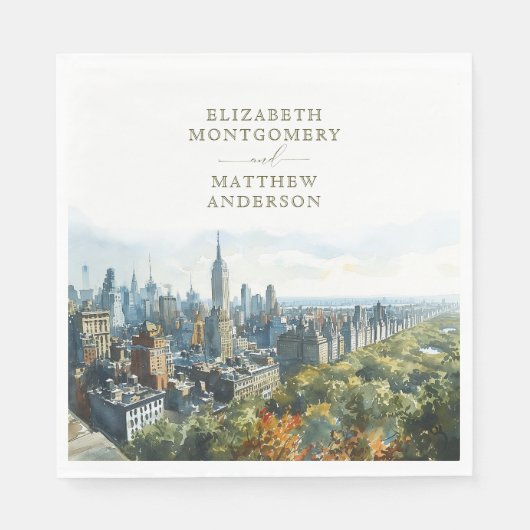 New York Central Park Serviette (Vorderseite)