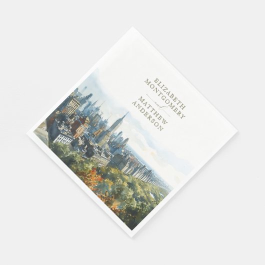 New York Central Park Serviette (Ecke)