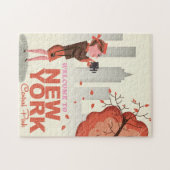 New York Central Park Vintage Reiseplakat Puzzle (Horizontal)
