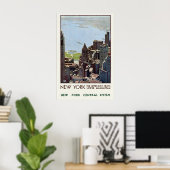 New York Central System Manhattan Wolkenkratzer Poster (Heimbüro)